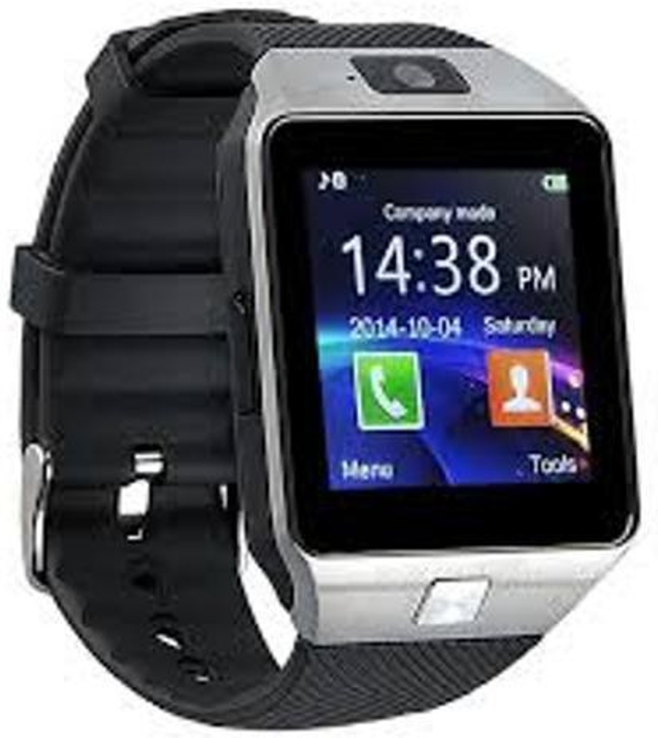 Image of CYXUS 4G Camera and Sim Card Support watch Smartwatch (Brown Strap, free)