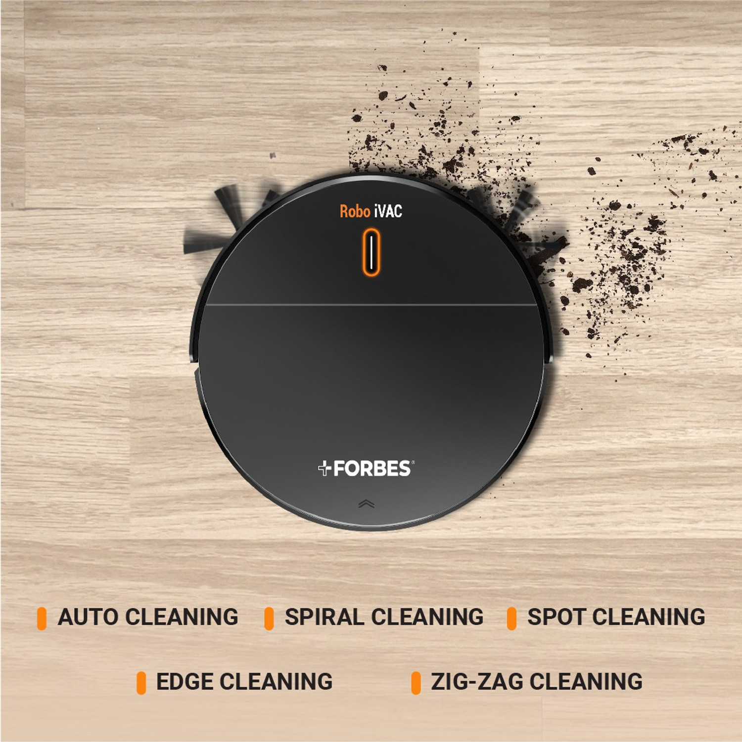 Image of EUREKA FORBES ROBO iVac Robotic Floor Cleaner with Reusable Dust Bag