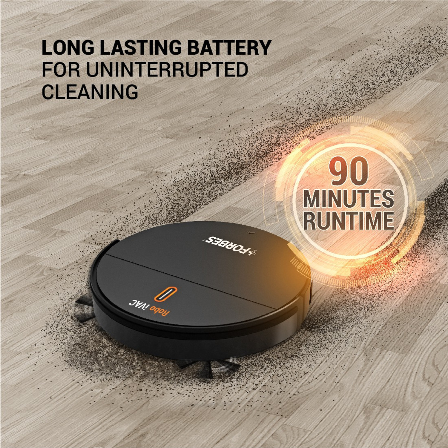 Image of EUREKA FORBES ROBO iVac Robotic Floor Cleaner with Reusable Dust Bag
