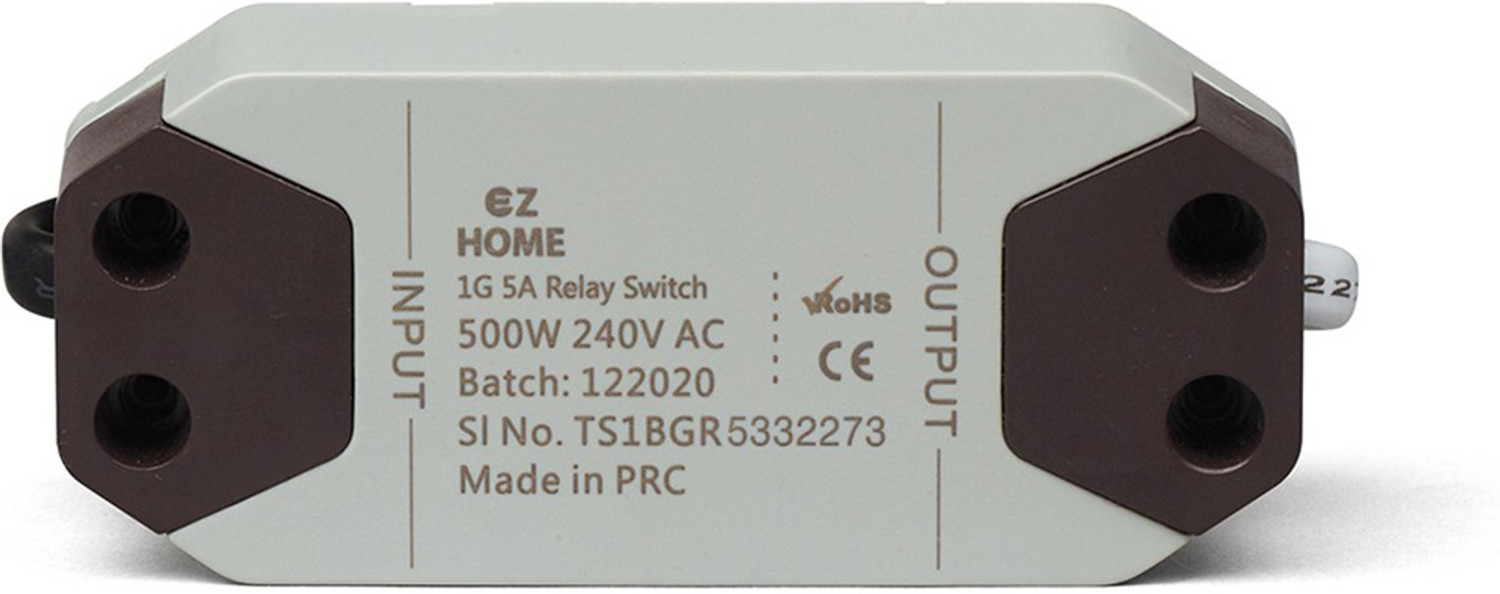Image of TATA POWER EZ HOME Wifi Smart Switch Convertor for Light, 5A 1 Channel Retrofittable Smart Switch (Grey, Black)