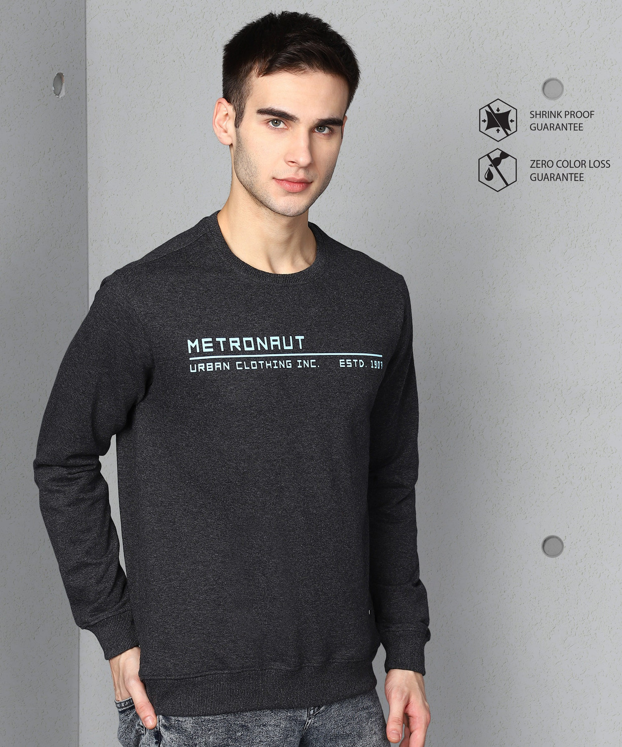 METRONAUT Full Sleeve Printed Men Sweatshirt Price History