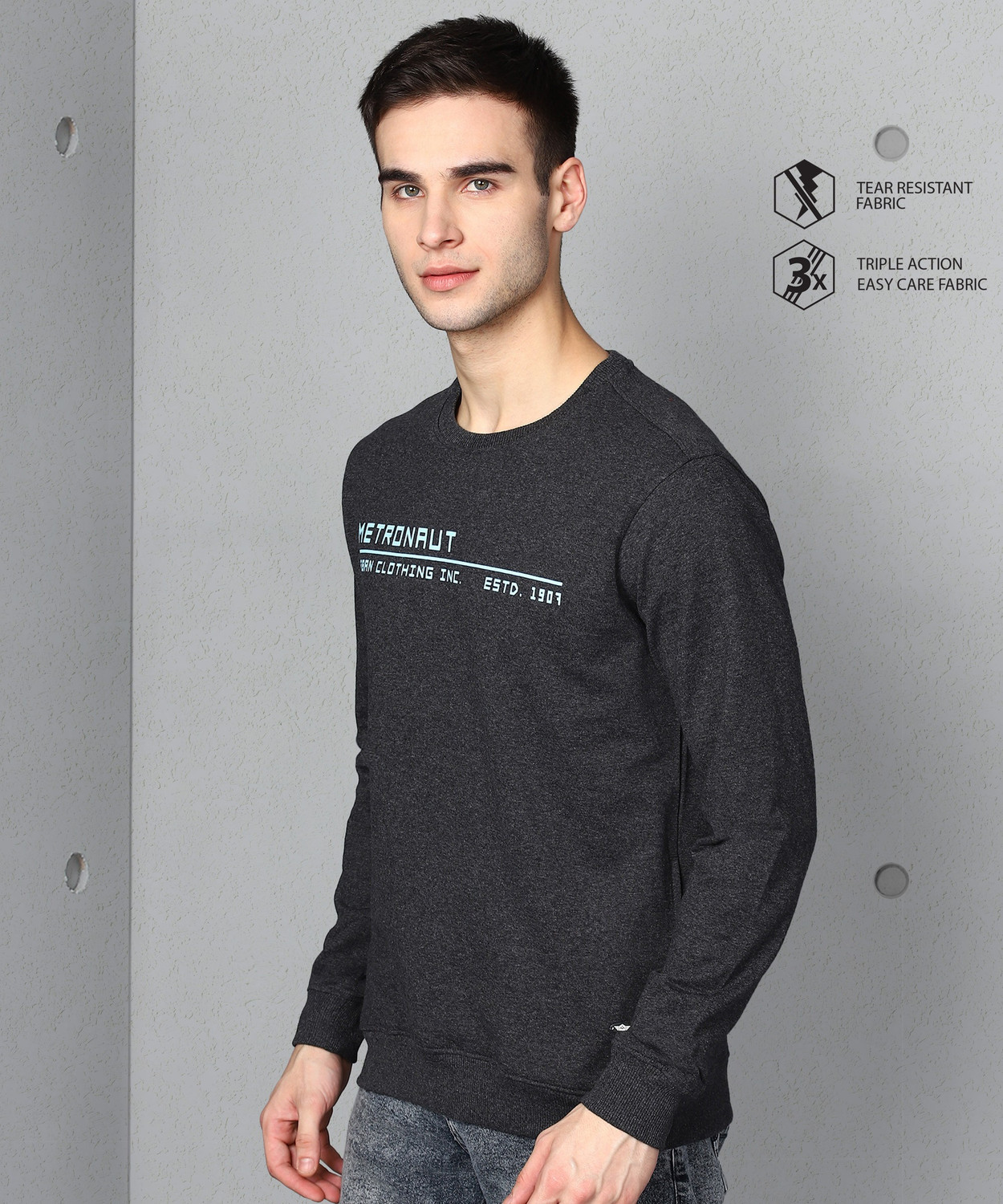 METRONAUT Full Sleeve Printed Men Sweatshirt Price History