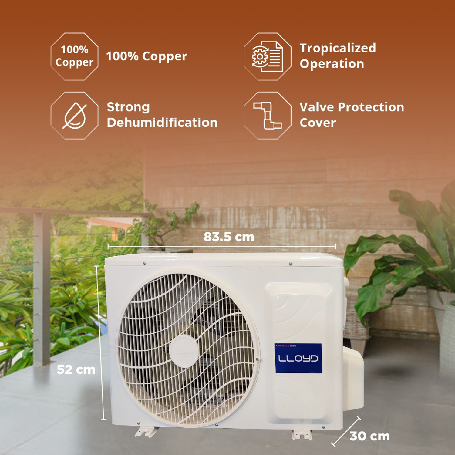 Image of Lloyd 2021 Model 1.25 Ton 3 Star Split Inverter AC