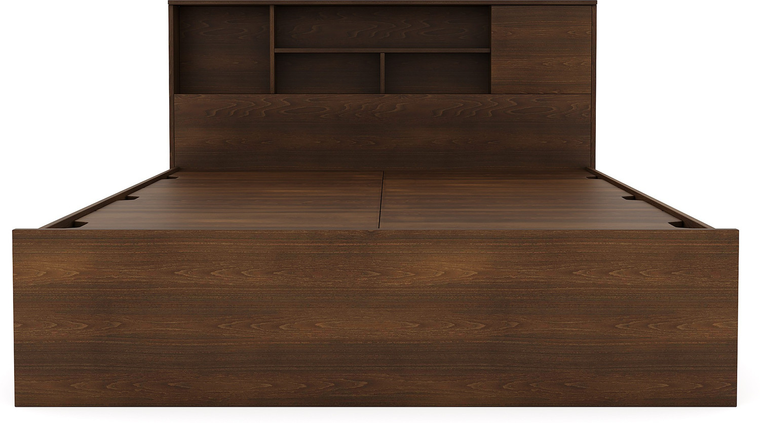 Image of Nilkamal Mozart Headboard Storage Engineered Wood Queen Box Bed, 218.5 cm x 161.8 cm (7.17 ft x 5.31 ft)