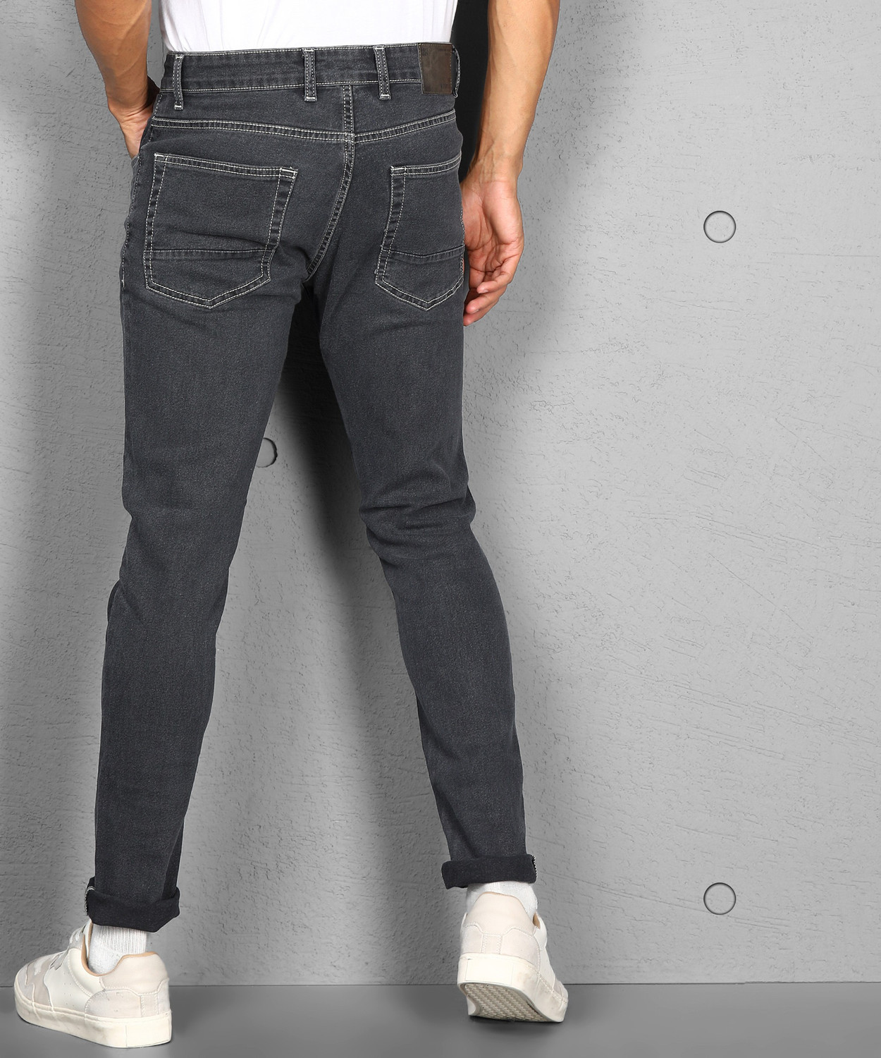 Image of METRONAUT by Flipkart Slim Men Grey Jeans