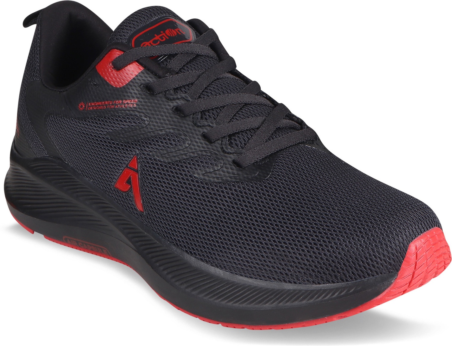 action Athleo ATG 439 Men s Dark Grey Black Mesh Best Running Gym