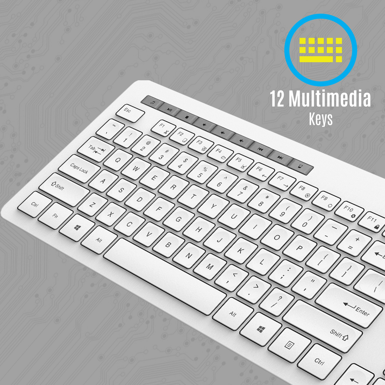 Image of ZEBRONICS Zeb-Companion 500 and Mouse Combo Wireless Standard Desktop Keyboard Compatible with Desktop, Laptop, Mac Zeb - Companion 500