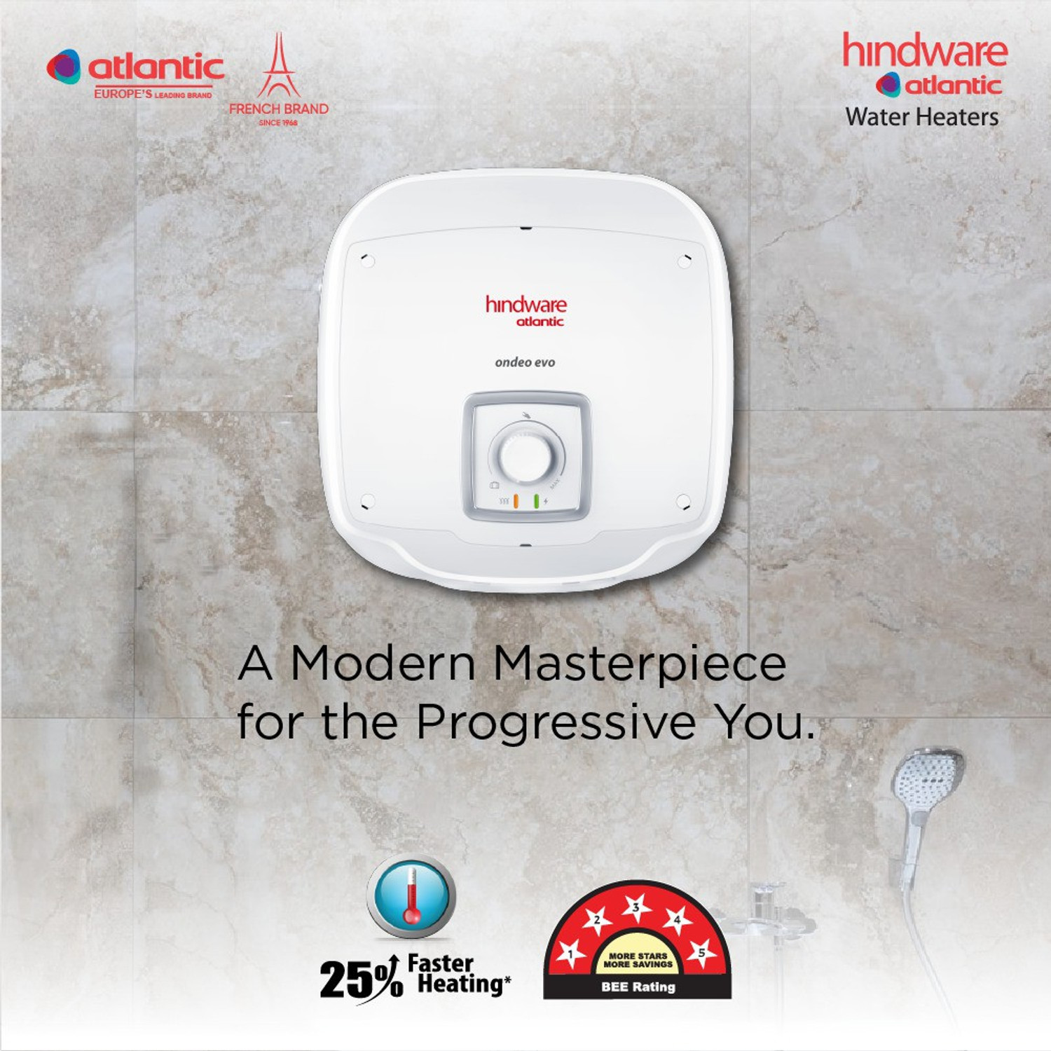 Image of Hindware Smart Appliances Ondeo Evo 25L Water Geyser 25 L Storage Water Geyser