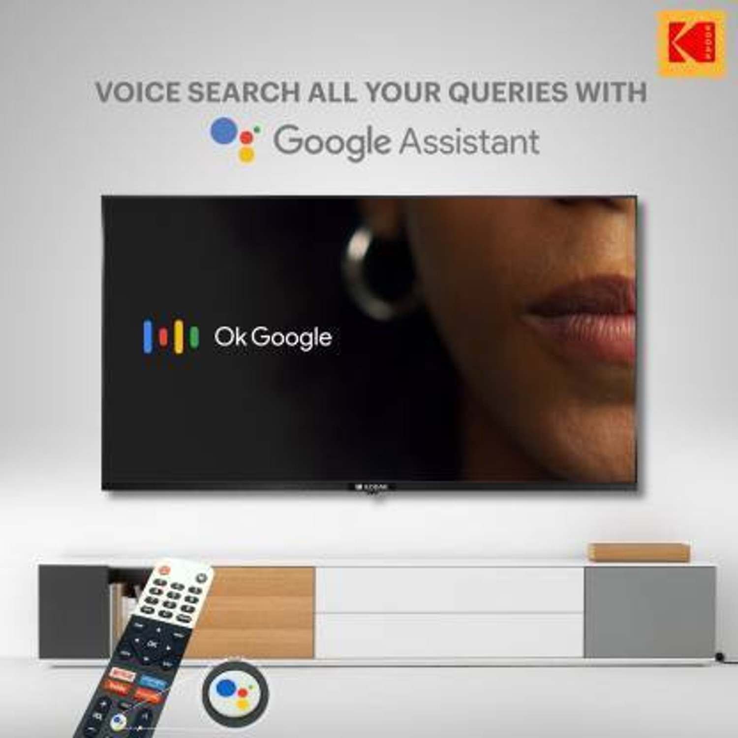 Image of KODAK CA Series 108 cm (43 inch) Ultra HD (4K) LED Smart Android TV with Dolby Digital Plus & DTS TruSurround (43CA2022)