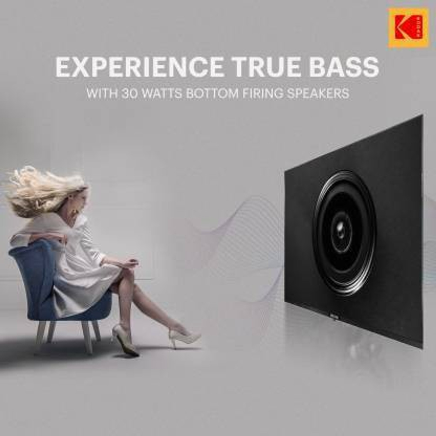 Image of KODAK CA Series 108 cm (43 inch) Ultra HD (4K) LED Smart Android TV with Dolby Digital Plus & DTS TruSurround (43CA2022)