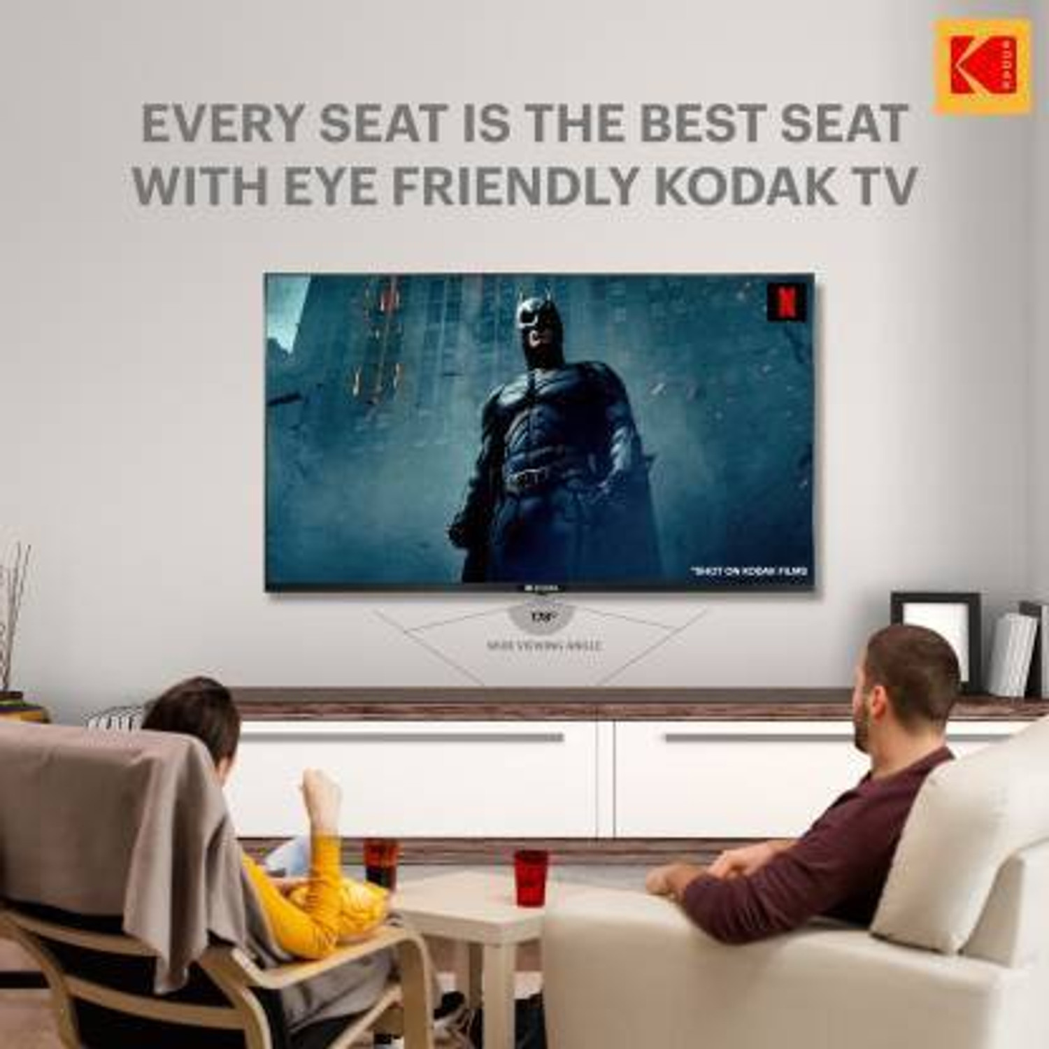 Image of KODAK CA Series 108 cm (43 inch) Ultra HD (4K) LED Smart Android TV with Dolby Digital Plus & DTS TruSurround (43CA2022)