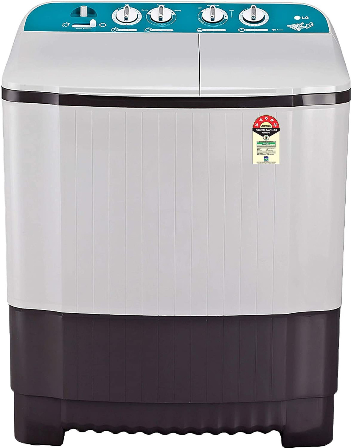 Image of LG 6 kg Semi Automatic Top Load Washing Machine Grey, White