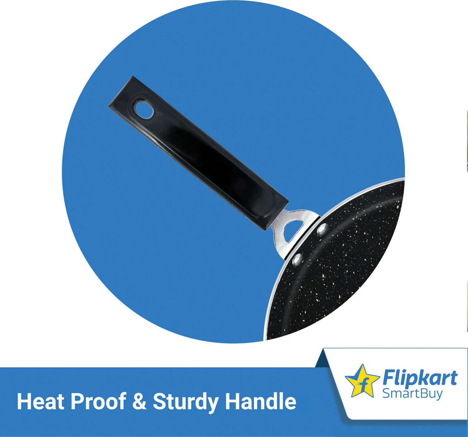 Image of Flipkart SmartBuy Induction Bottom Splatter Finish Tawa 28 cm diameter