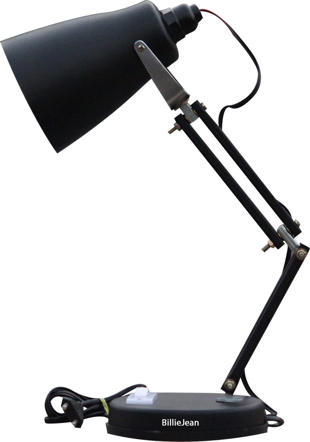 BillieJean 777 Matte Black Reading & Studying Table Lamp