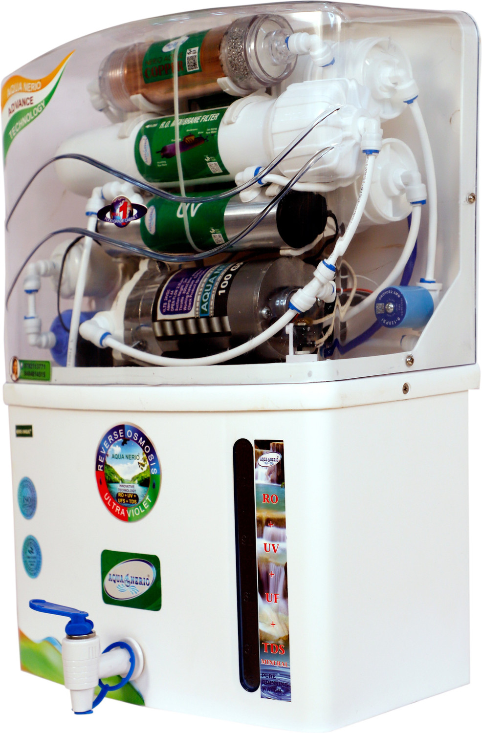 Image of aqua nerio Nerio Unique + Alkline 12 L RO + UF + Minerals + Alkaline Water Purifier