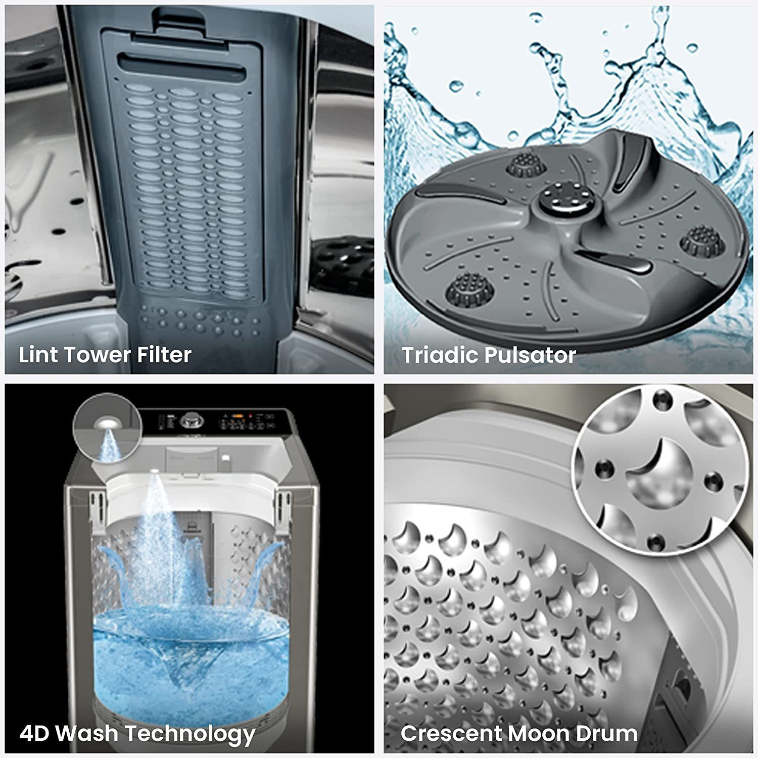 Image of IFB 11 kg Fully Automatic Top Load Washing Machine with In-built Heater Grey