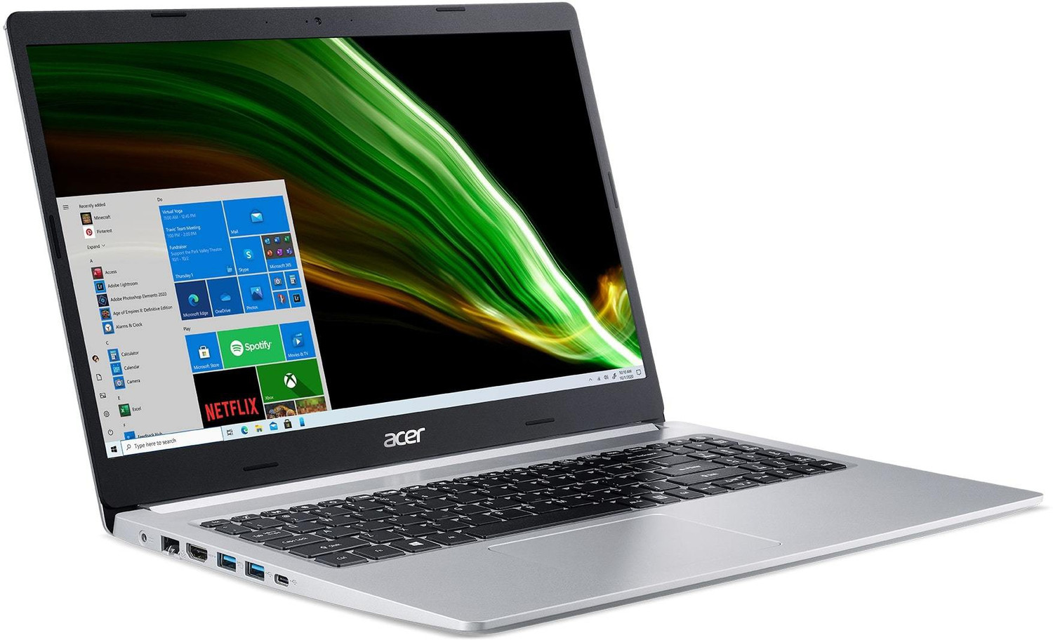 Image of Acer Aspire 5 AMD Ryzen 5 Hexa Core 5500U - (8 GB /512 GB SSD /Windows 11 Home) A515-45 Thin and Light Laptop
