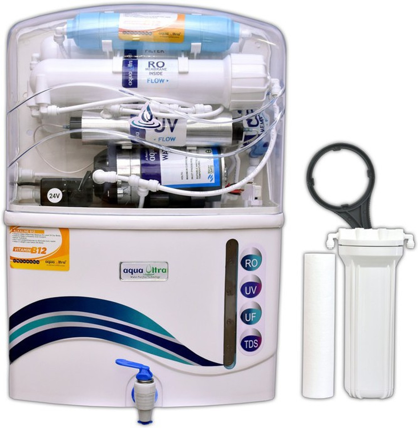 Image of Aquaultra Next Zen 15 L RO + UF + UV + UV LED + TDS Control Water Purifier