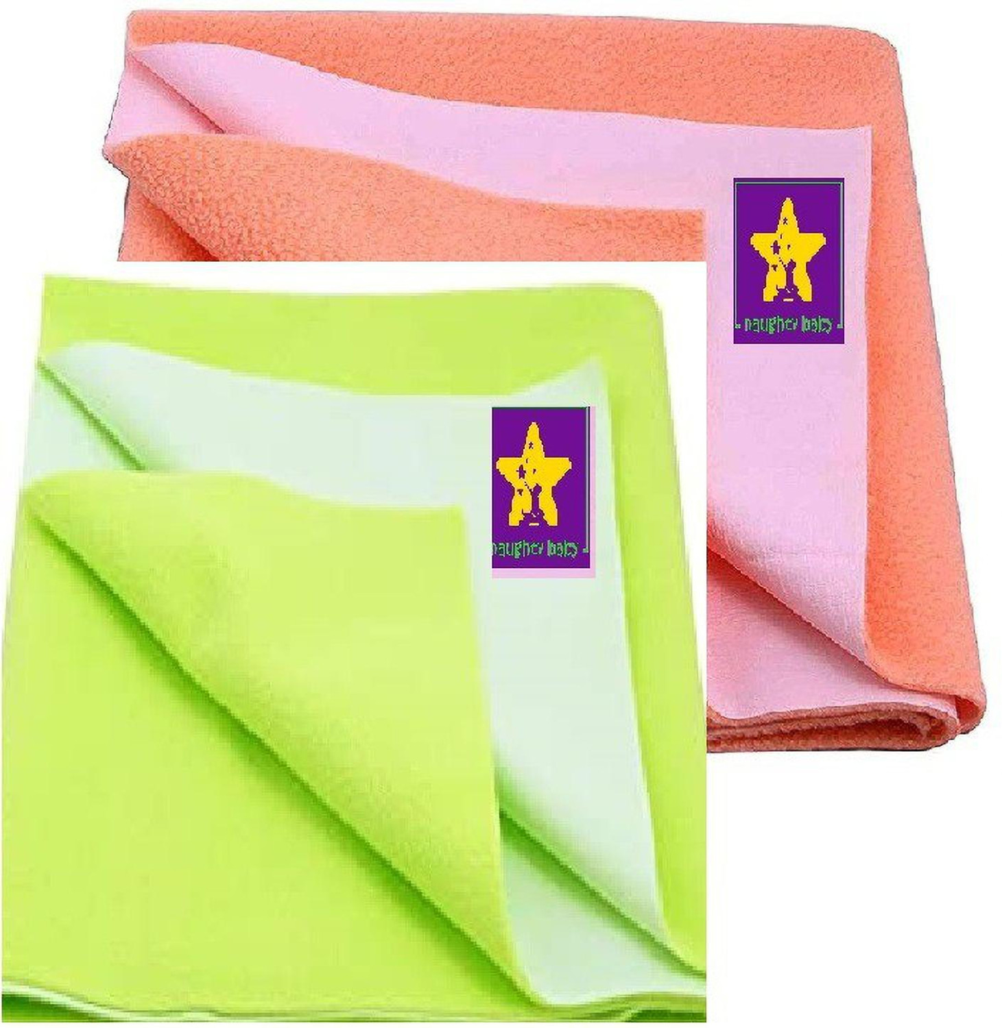 Image of naughty baby Fleece Baby Bed Protecting Mat