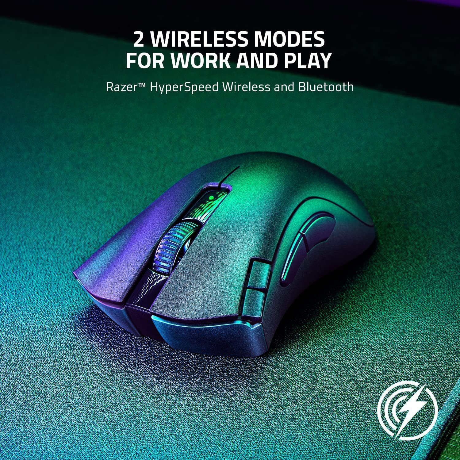 Image of Razer DeathAdder V2 X HyperSpeed / Dual Mode(Work & Play),7 program. Button, 14K DPI Ambidextrous Optical Gaming Mouse With Bluetooth