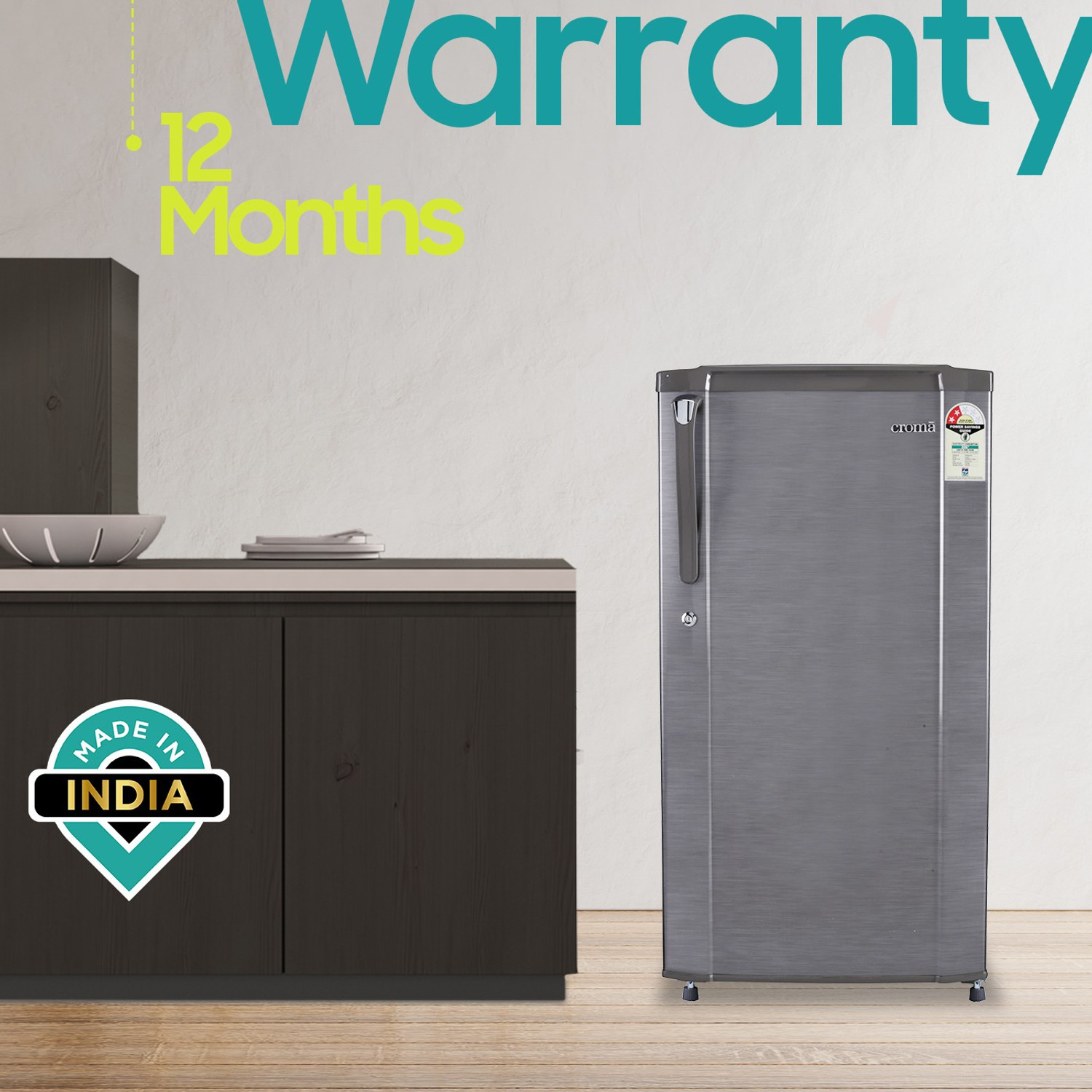 Image of Croma 170 L Direct Cool Single Door 2 Star Refrigerator