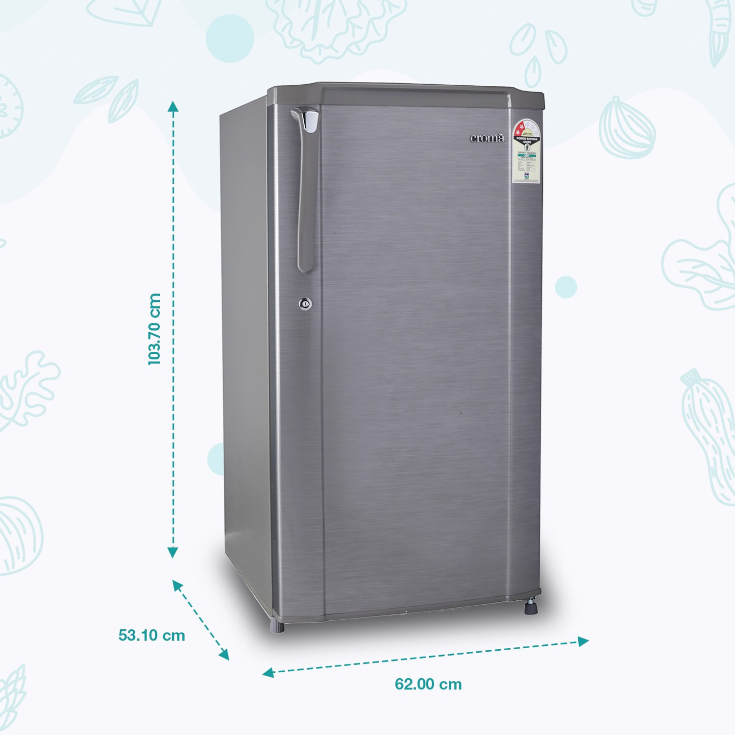 Image of Croma 170 L Direct Cool Single Door 2 Star Refrigerator