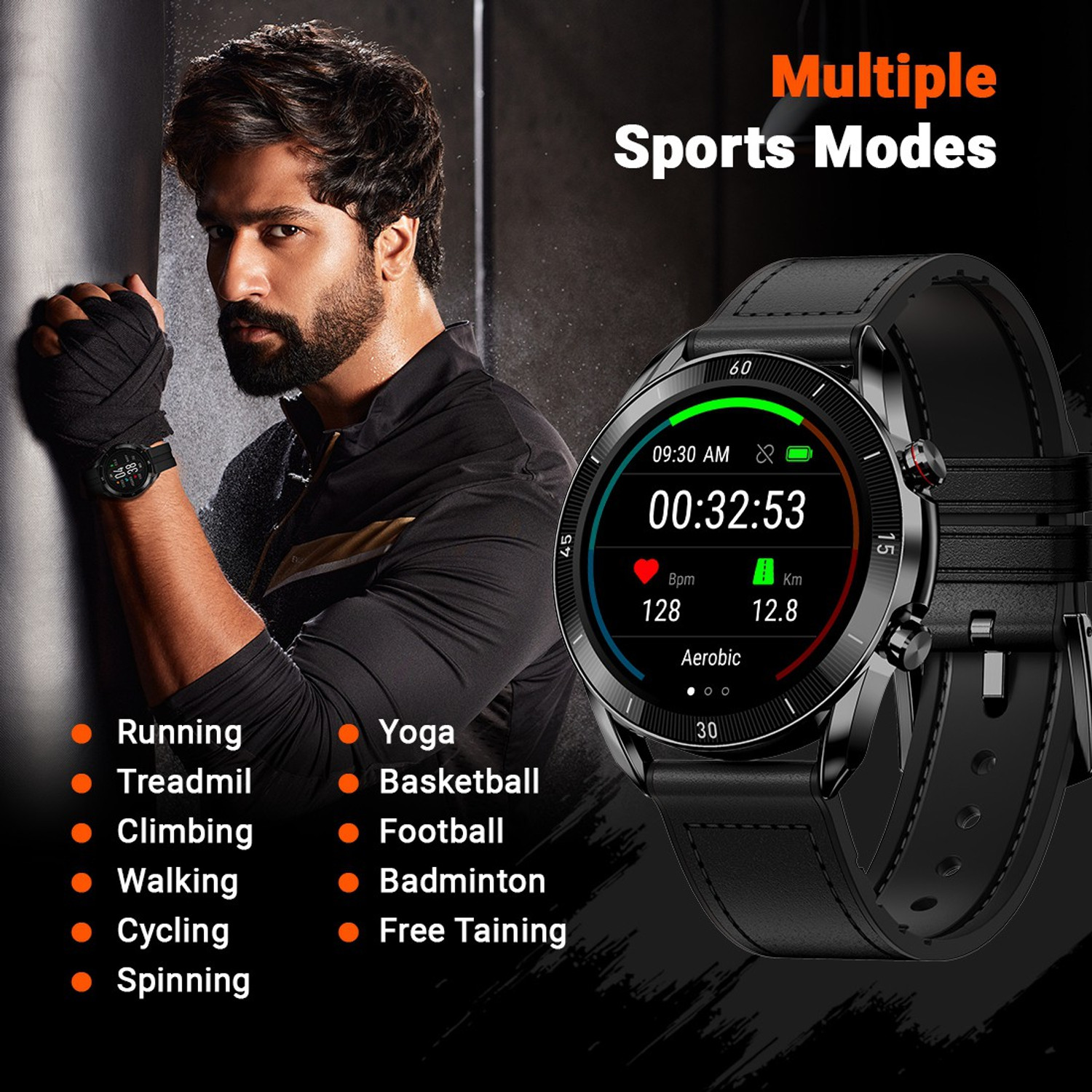 Image of Fire-Boltt Almighty 35.3mm (1.39) AMOLED BT Calling High Res 464*464, Voice Assistance Smartwatch