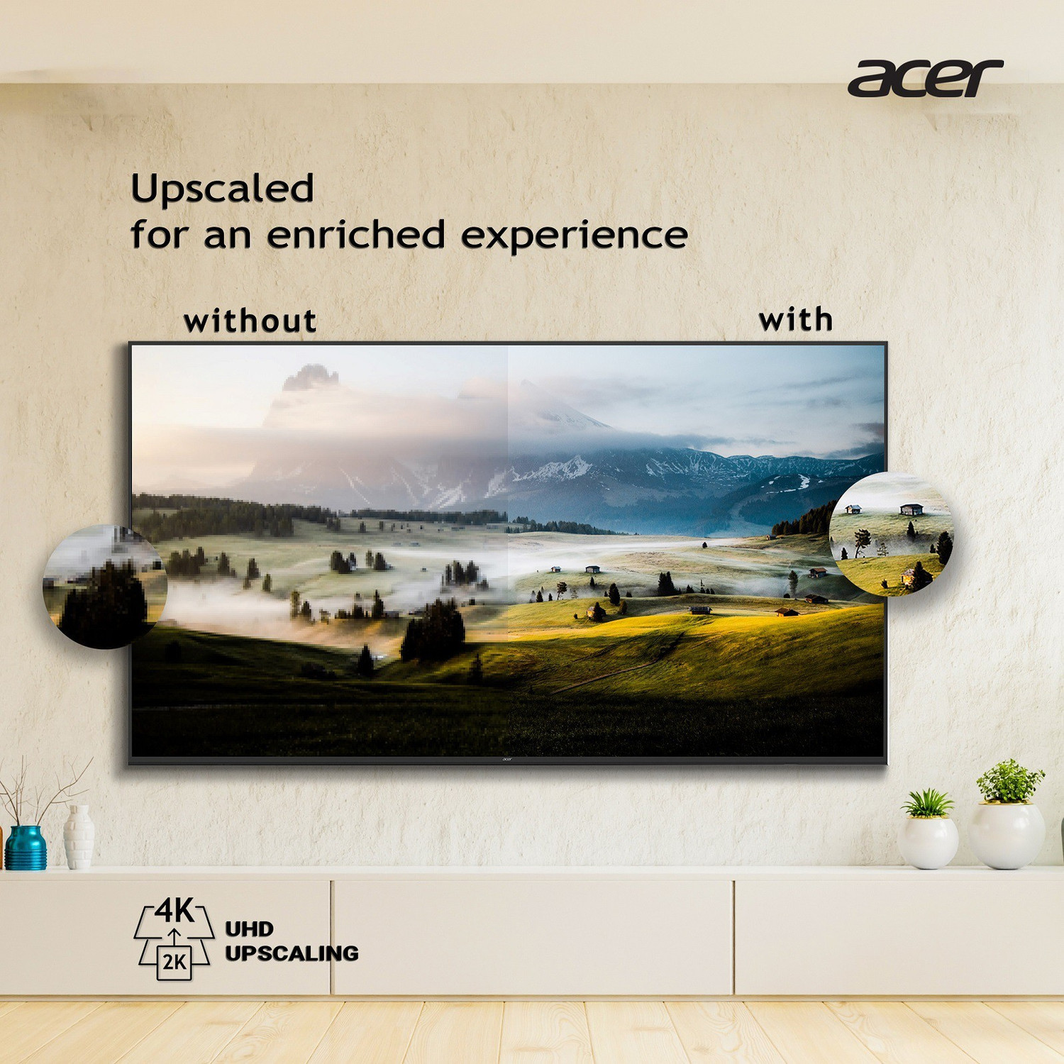 Image of Acer XL Series 177.8 cm (70 inch) Ultra HD (4K) LED Smart Android TV (AR70AP2851UD)