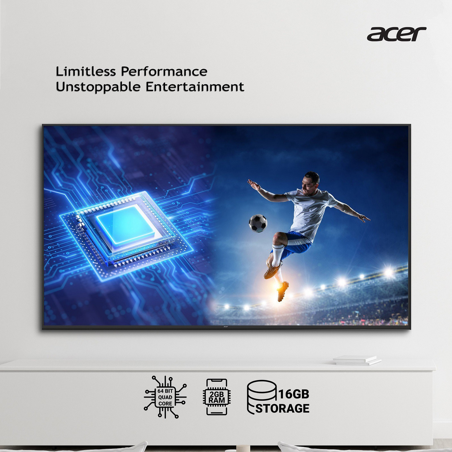 Image of Acer XL Series 177.8 cm (70 inch) Ultra HD (4K) LED Smart Android TV (AR70AP2851UD)