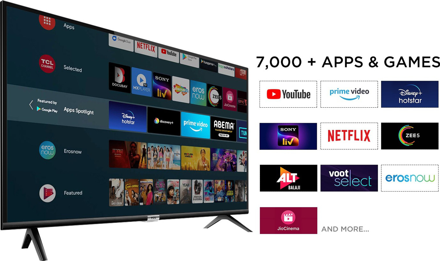Image of TCL S5200 79.97 cm (32 inch) HD Ready LED Smart Android TV with Google Assistant