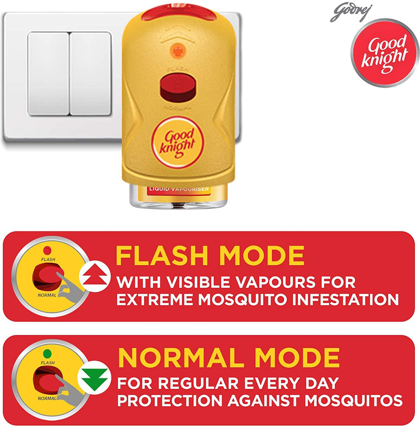 Image of Good Knight Gold Flash Repellent Liquid Mosquito Vaporiser Refill