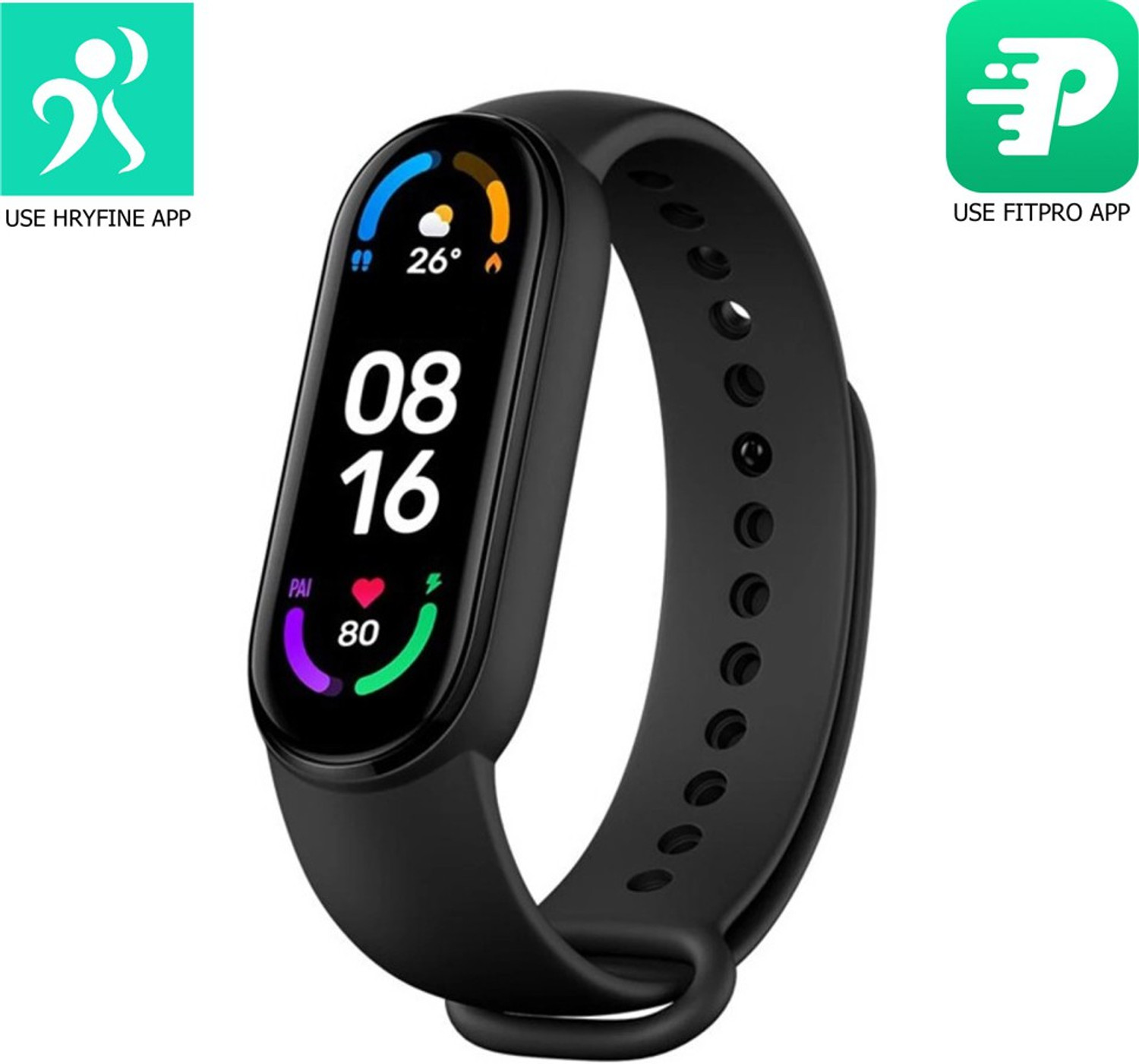 Image of TXOR VENUS, M6 Black Smart Fitness Band