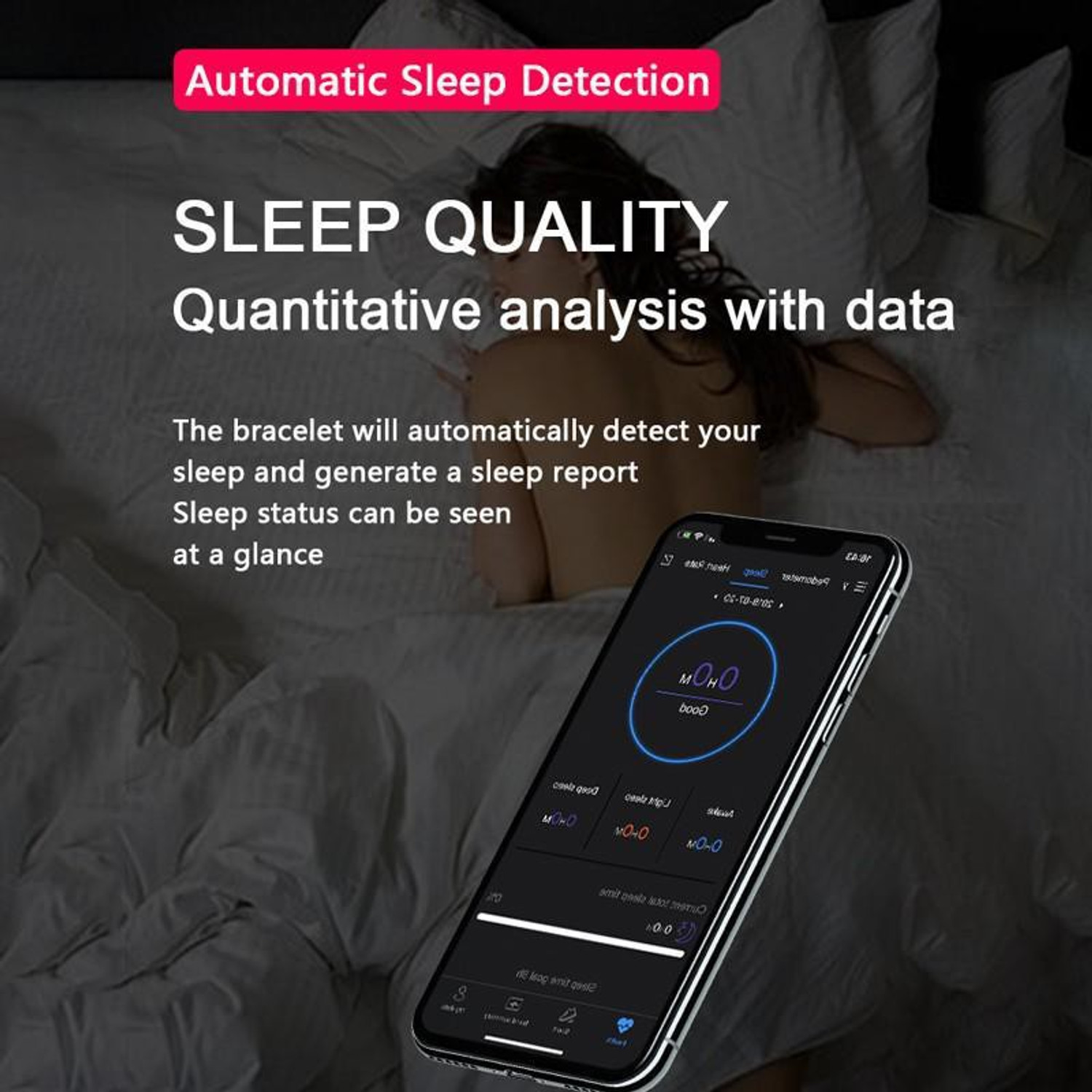 Image of TXOR VENUS, M6 Black Smart Fitness Band