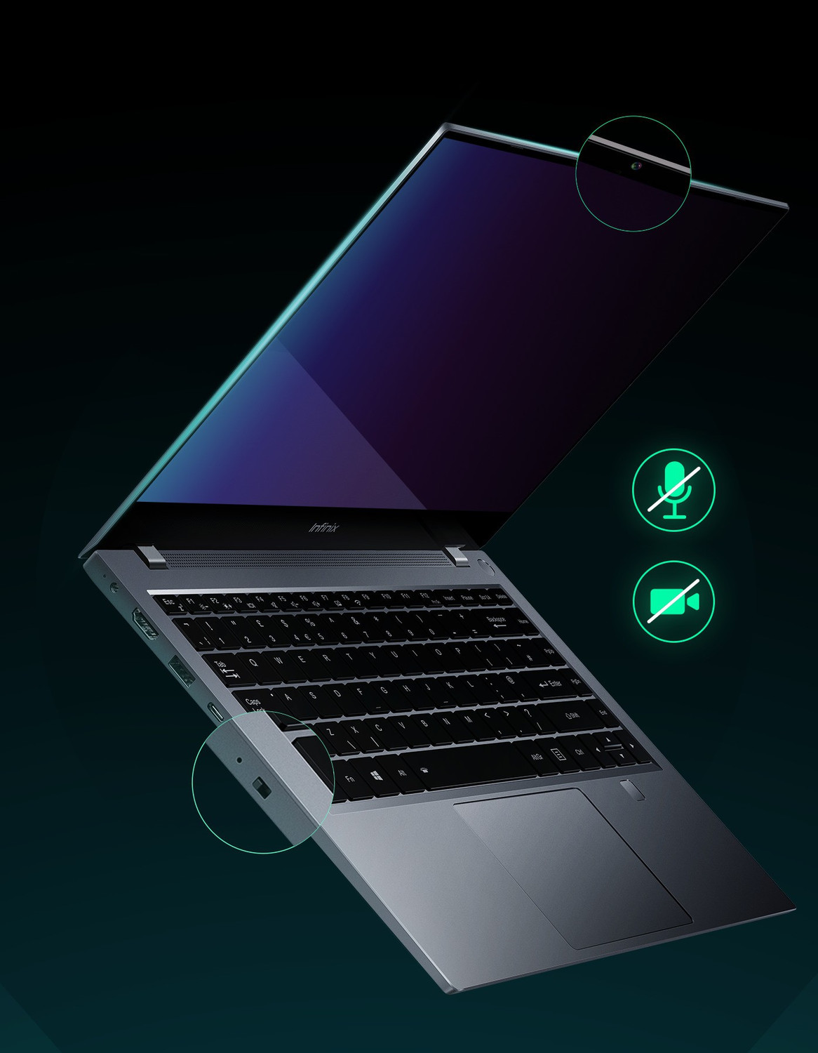 Image of Infinix INBook X1 Intel Core i5 10th Gen 1035G1 - (8 GB /512 GB SSD /Windows 11 Home) XL11 Thin and Light Laptop