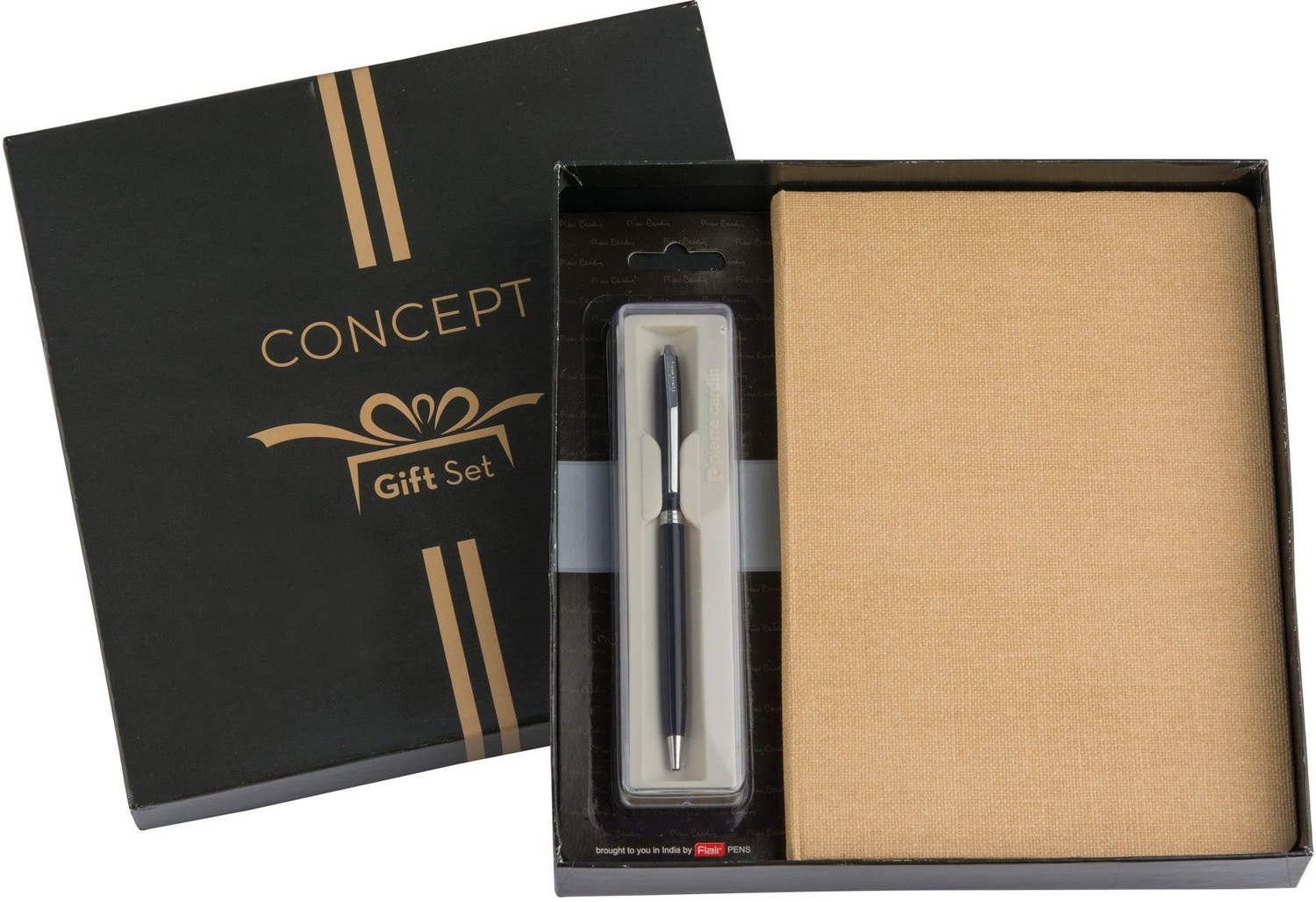Image of Concept 2022 Canvas Diary + Pierre Cardin Belami Ball Pen Pen Gift Set