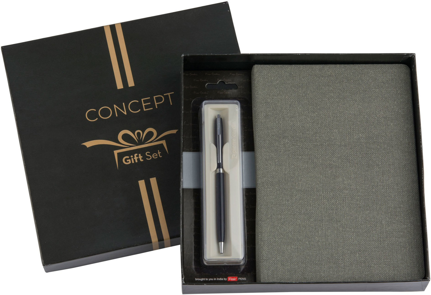 Image of Concept 2022 Canvas Diary + Pierre Cardin Belami Ball Pen Pen Gift Set