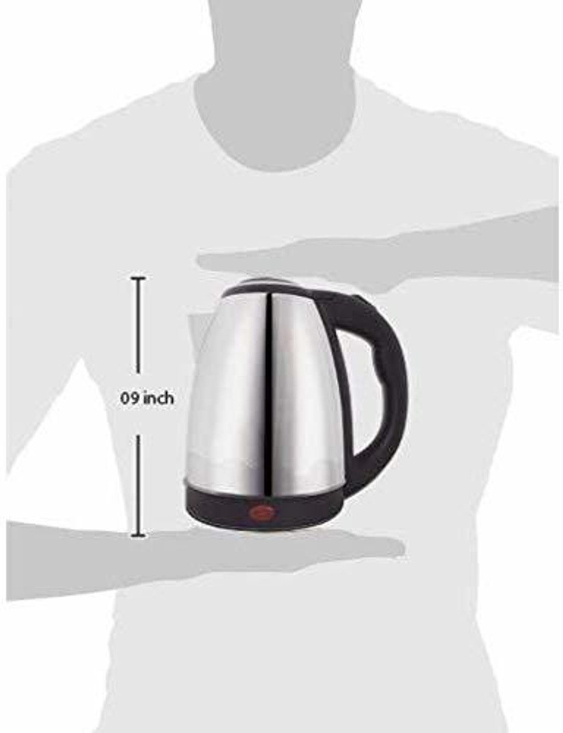 Image of PRATYANG by PRATYANG Electric Kettle (2 L, Silver, Black) Electric Kettle