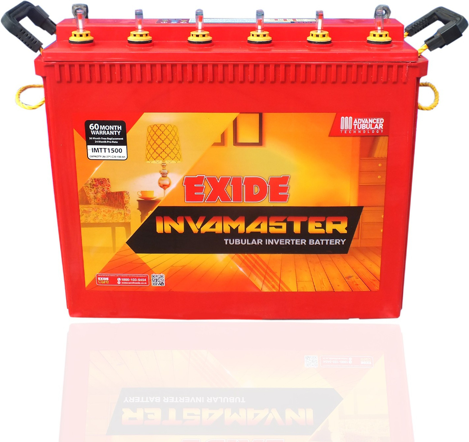 EXIDE IMTT1500 150Ah Tall Tubular Battery With 60 Month Warranty exide-imtt1500-150ah-tall-tubular-battery-with-60-month-warranty