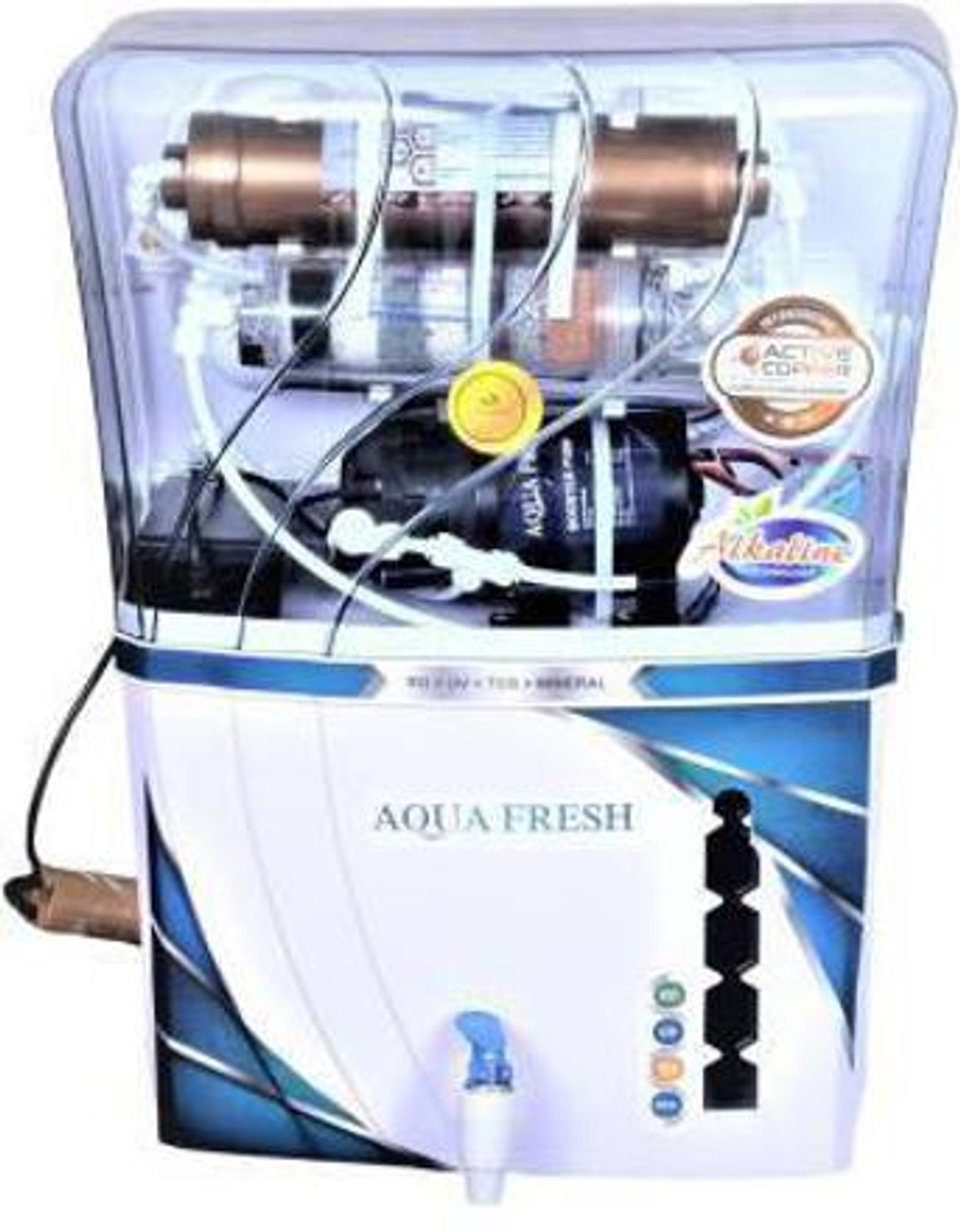 Image of Aquafresh alfa P COPPER+ALKALINE+RO+UV+TDS 15 L TANK FULLY AUTOMATIC WATER PURIFIER 15 L RO + UV Water Purifier (White)