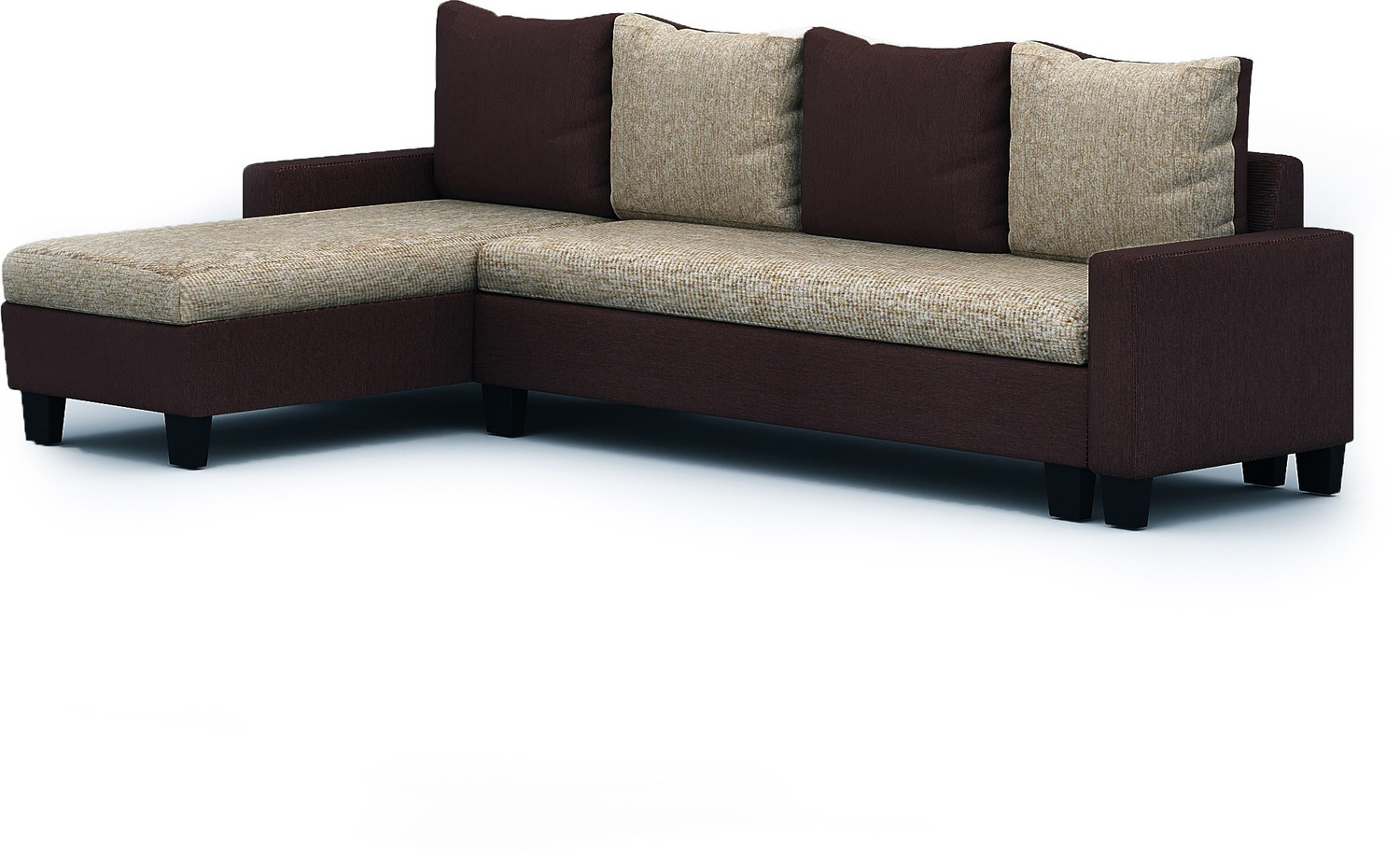 Image of Flipkart Perfect Homes Porto L Shape Fabric 6 Seater Sofa