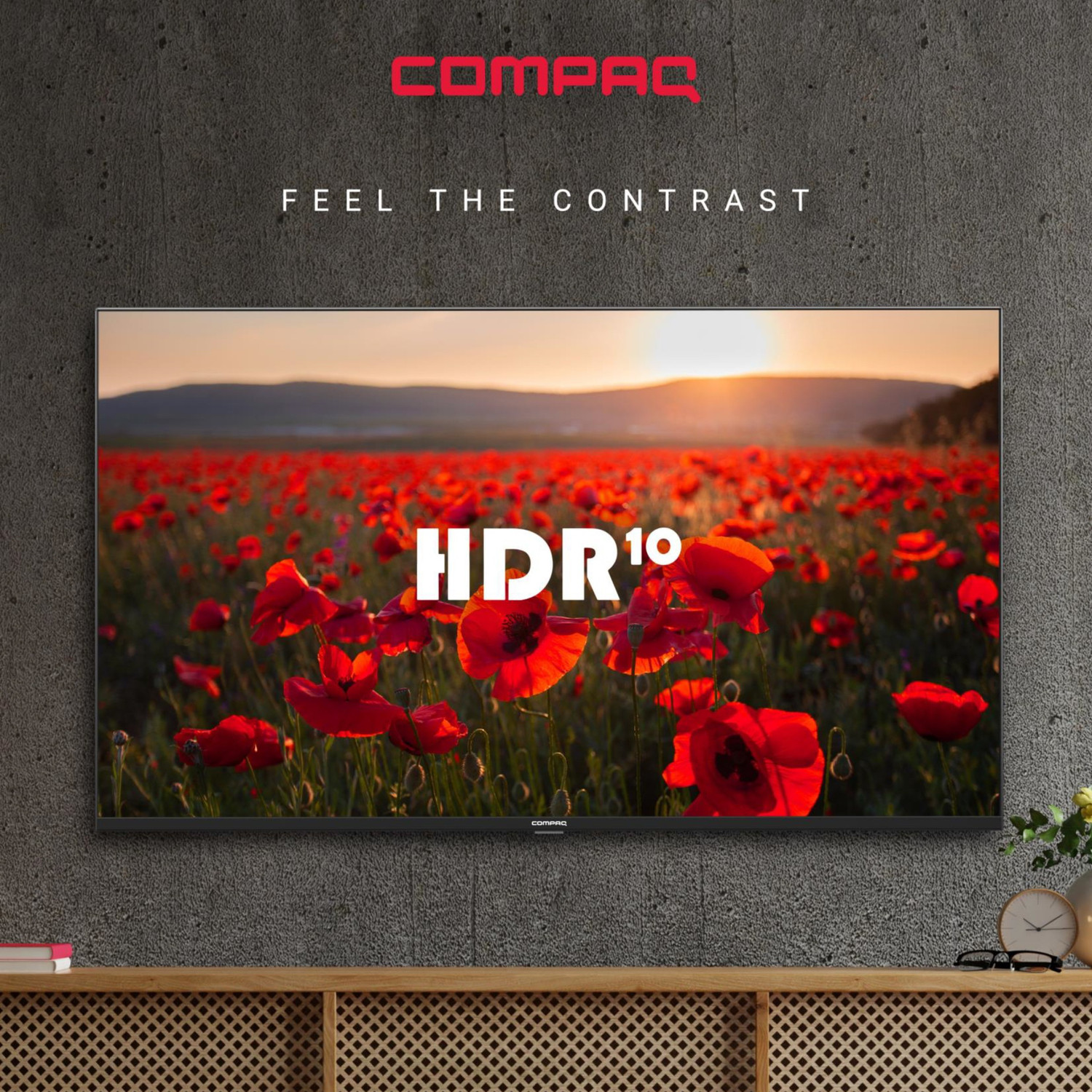 Image of Compaq HUEQ G43B 108 cm (43 inch) Ultra HD (4K) LED Smart Android TV with 2 GB RAM, Mimi Sound Personalisation, Google Assistant