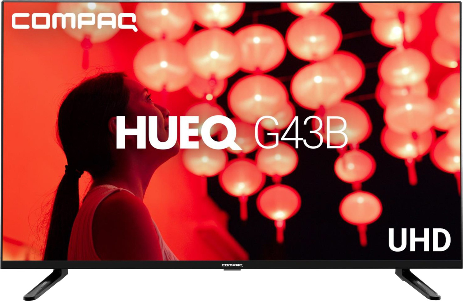 Image of Compaq HUEQ G43B 108 cm (43 inch) Ultra HD (4K) LED Smart Android TV with 2 GB RAM, Mimi Sound Personalisation, Google Assistant
