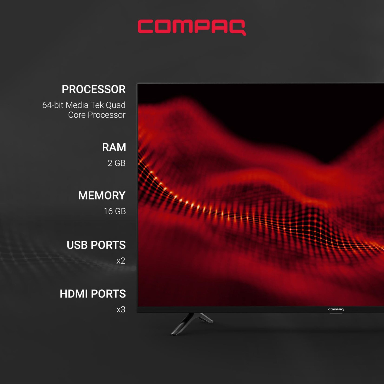 Image of Compaq HUEQ G50B 127 cm (50 inch) Ultra HD (4K) LED Smart Android TV