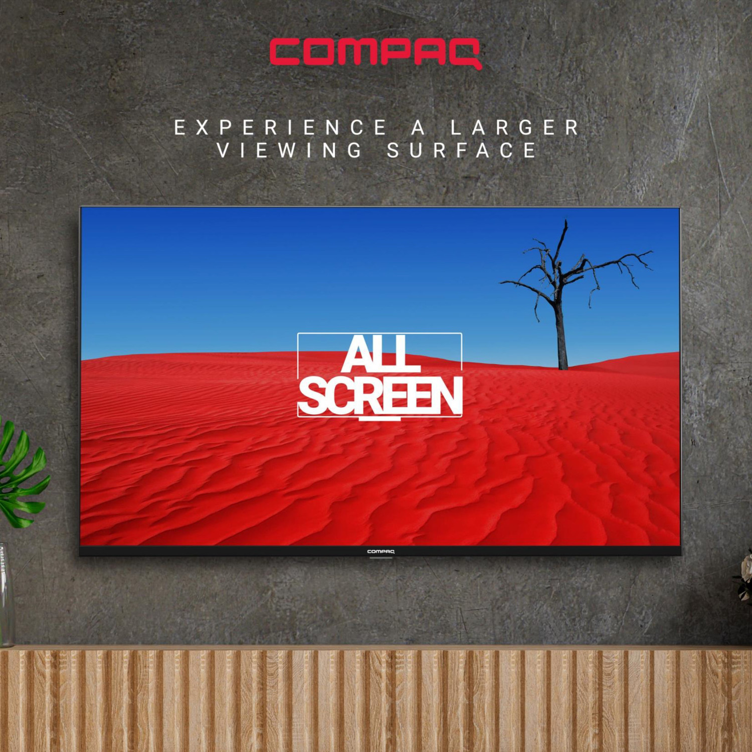 Image of Compaq HUEQ G43B 108 cm (43 inch) Ultra HD (4K) LED Smart Android TV with 2 GB RAM, Mimi Sound Personalisation, Google Assistant