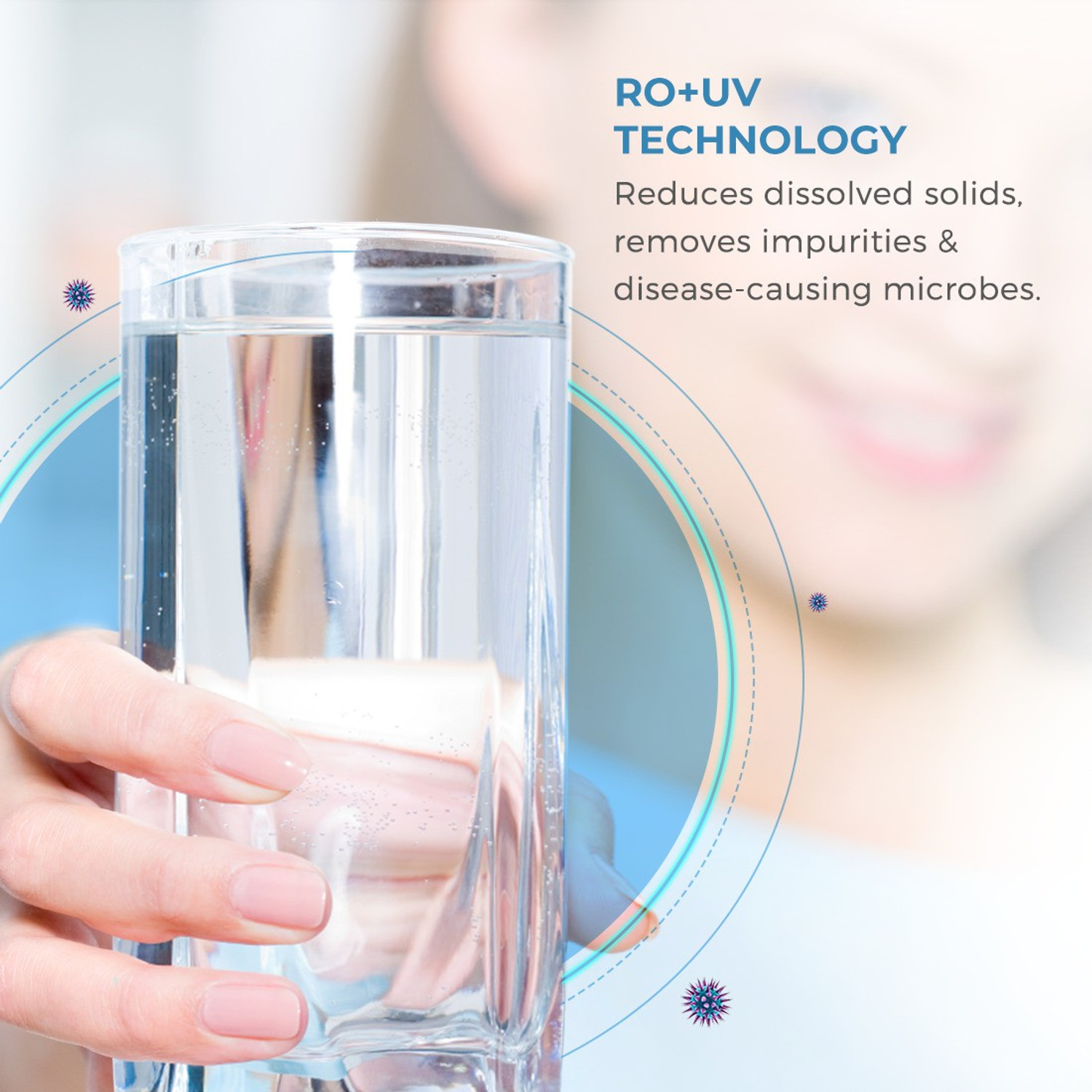 Image of Eureka Forbes Aquasure from Aquaguard Shield 6 L RO + UV + UF + MP + MTDS Water Purifier Suitable for all - Borewell, Tanker, Municipality Water