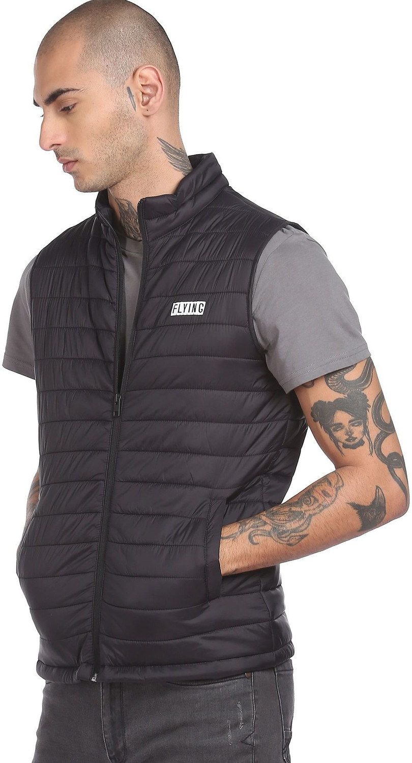 FLYING MACHINE Sleeveless Solid Men Jacket Price History