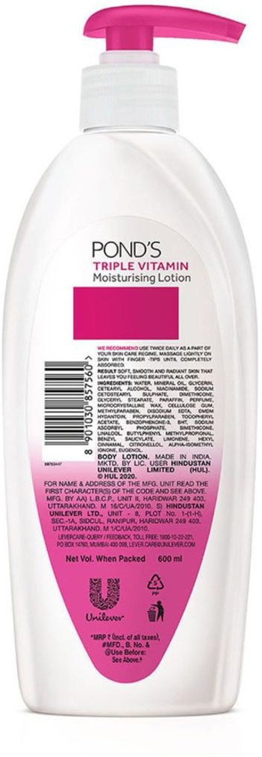 Image of POND's Bright Beauty Light Creme Body Lotion for Smooth & Bright Skin,600ml