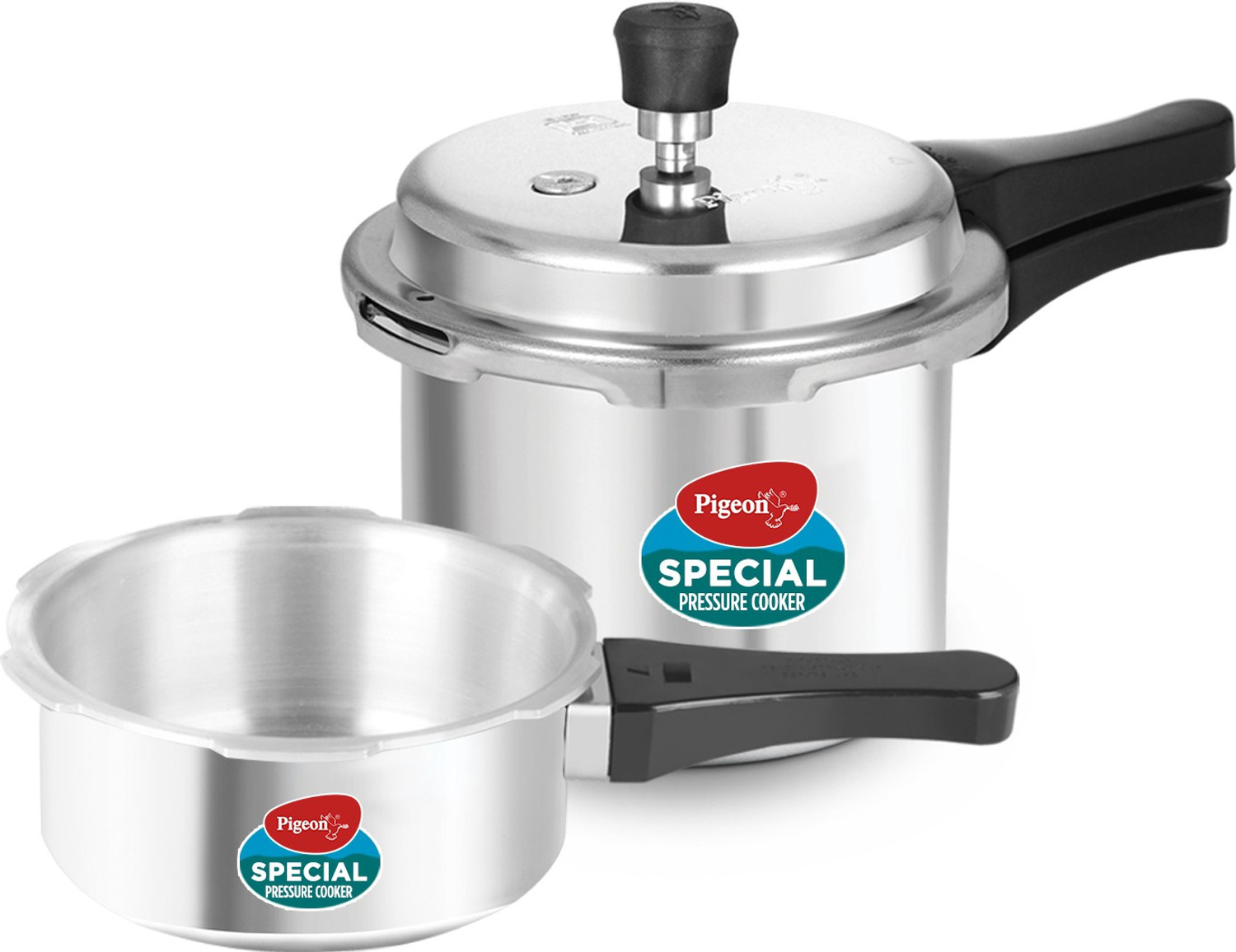 Pigeon Special Combi Pack 3 L 2 L Pressure Cooker Aluminium