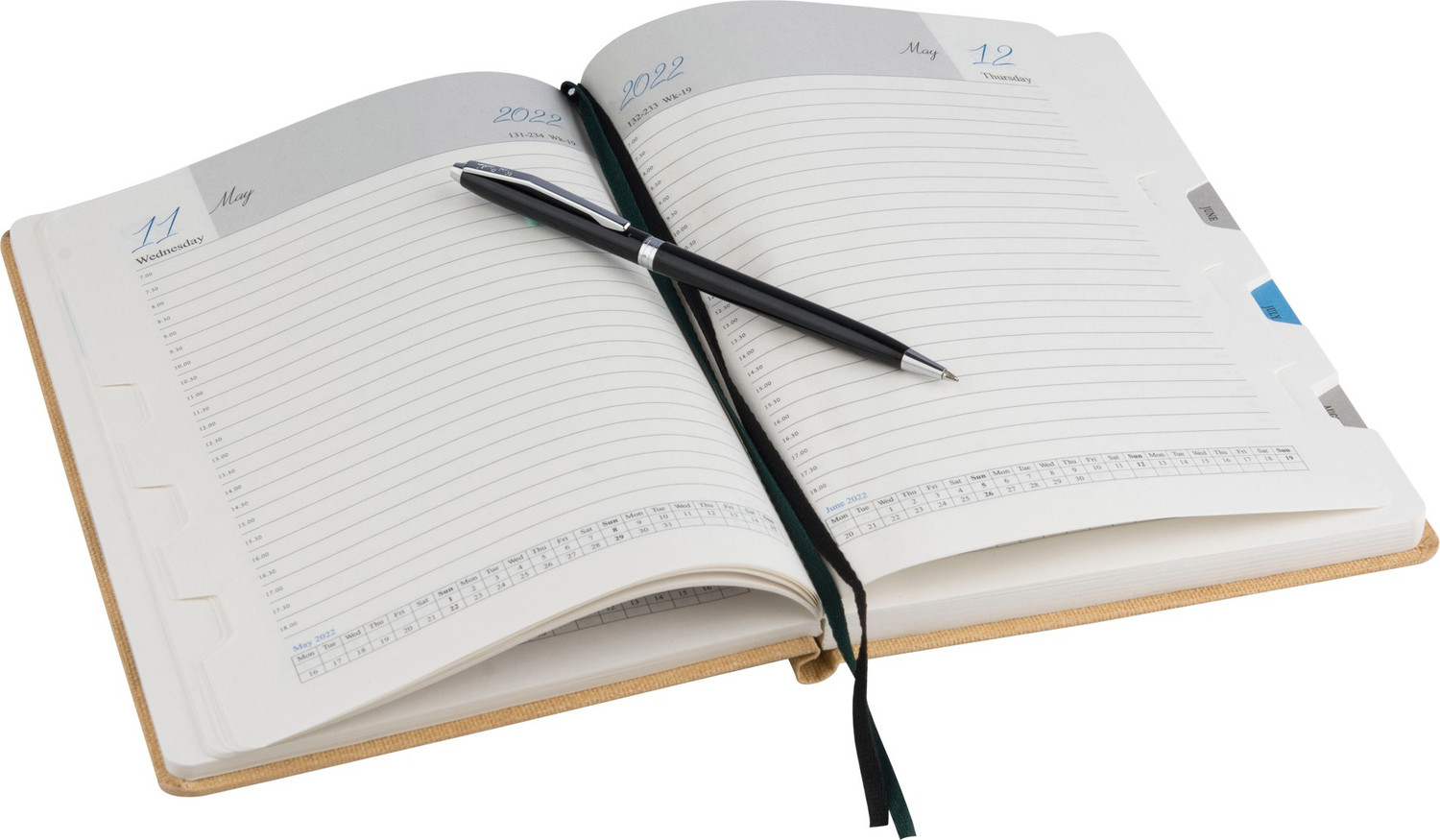 Image of Concept 2022 Canvas Diary + Pierre Cardin Belami Ball Pen Pen Gift Set