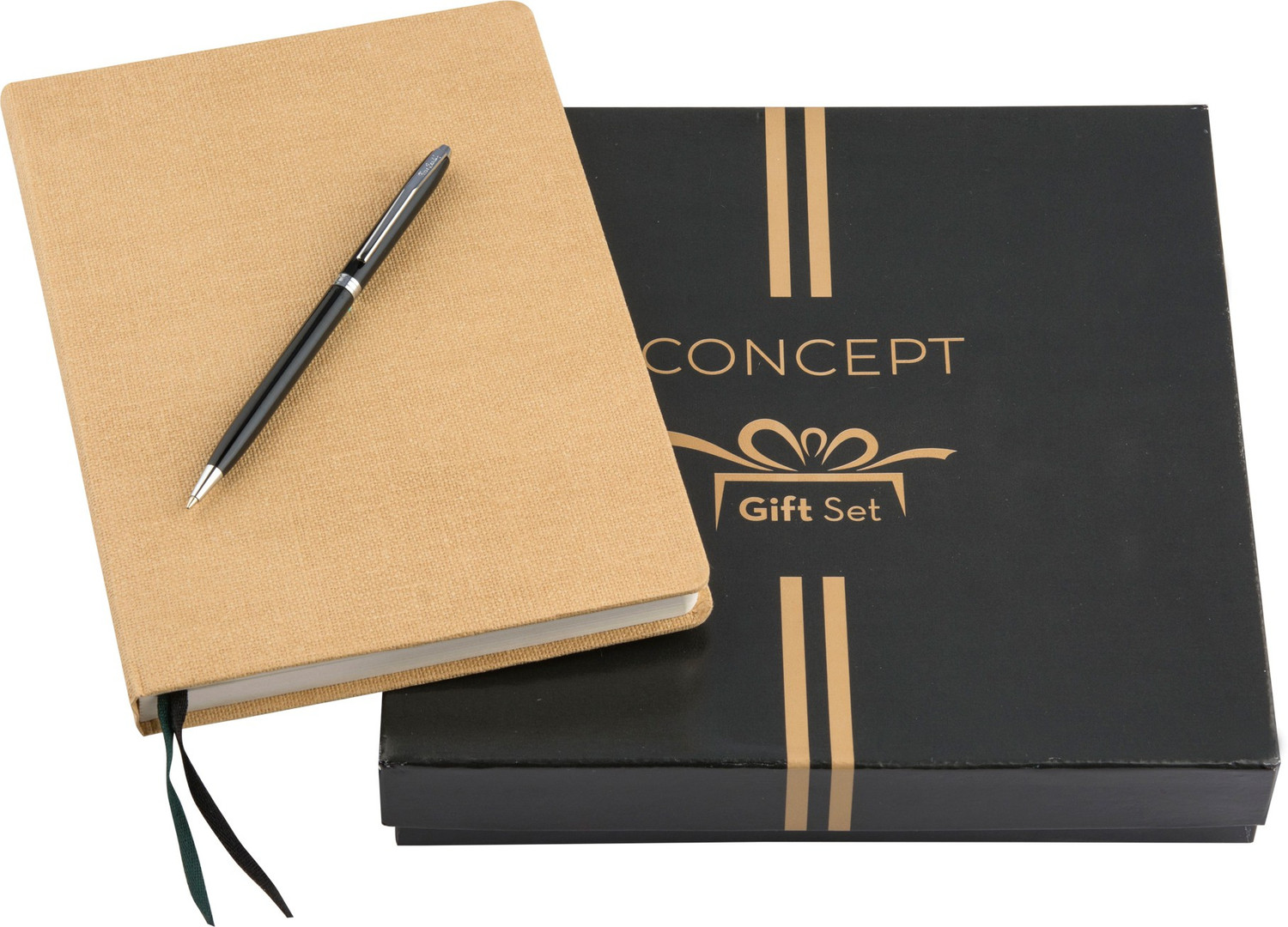 Image of Concept 2022 Canvas Diary + Pierre Cardin Belami Ball Pen Pen Gift Set